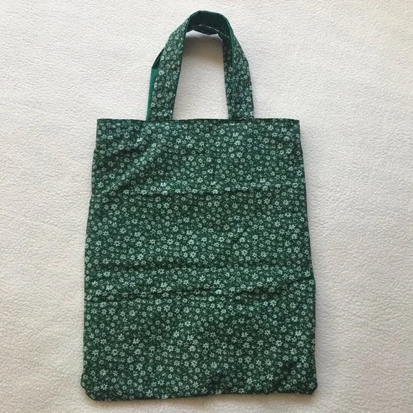 Handmade Forest Green Floral Tote Bag BRAND NEW - Picture 5 of 5